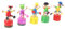 Amosfun Entwicklungsspielzeug 5St kinderzimmer zubehör Kinder holzspielzeug Lern Schaukelspielzeug aus Holz Ornament Spielzeuge Tanzspielzeug aus Holz schwingen Marionette