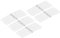 sourcing map Lot de 5 charnières réglables de 1,1 x 2,8 cm pour modèles d'avion RC