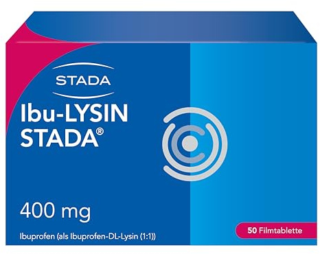 Ibu-LYSIN STADA 400 mg Filmtabletten, schnelle Hilfe bei Schmerzen und Fieber, 50 Stk