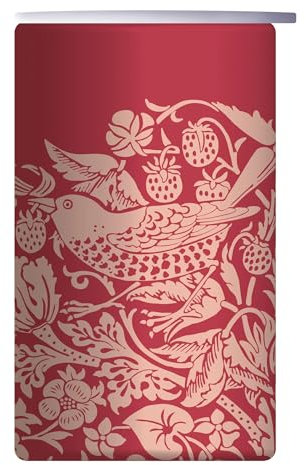 Travel Mug Metal (350ml) - ACS William Morris (Raspberry)