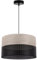 Light-Home Emily Lampenschirm Hängelampe Hängeleuchte - Deckenlampe Industrial für Wohnzimmer Schlafzimmer und Esszimmer - Moderne Pendelleuchte aus Furnierholz - Gebleichtes Eiche - Schwarz 35 cm