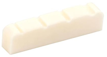 E Bass Vorgeschlitzter Knochensattel Ersatz 4-Saiten Bass Top Sattel Musikinstrumententeile Einfache Installation