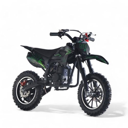 KXD 701A/706A/708A/705A 49cc 2Takt 4Takt Dirt Cross Pocket Enduro Dirtbike Motocrossbike Motocross Motorrad Cross 49ccm Vorderrad (grün, KXD 703B 4Takt 49cc PullStarter Offroad Racing 58)