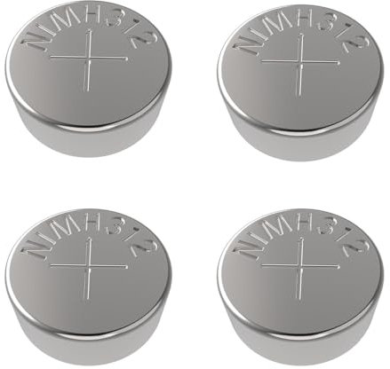Lot de 4 piles rechargeables 312 pour appareils auditifs 312, piles rechargeables en zinc argenté pour appareil auditif 312, uniquement les piles et doivent être utilisées dans la même boîte de charge