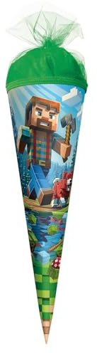 ROTH Motiv-Schultüte, Block Game, 50 cm, rund, Tüllverschluss