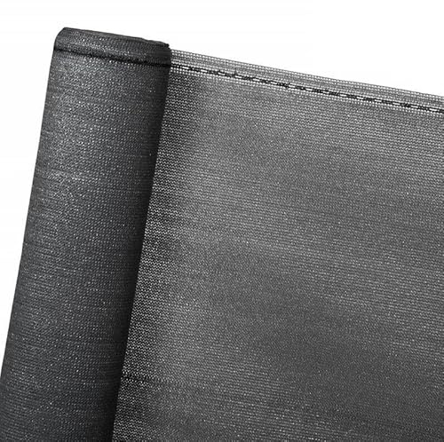 STOCKCLOTURE Brise Vue Renforcé, Gris Anthracite, 1,03 x 25 m, 220 g/m², livré en Rouleau avec Fixations