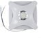 UTTASU Bathroom Ceiling Ventilation Fan with Light 15W 4 Inch Exhaust Air Vent for Toilet Silent Wall Mounted 220V 2300RPM 85m³/h Airflow White ABS Modern Design Copper Motor