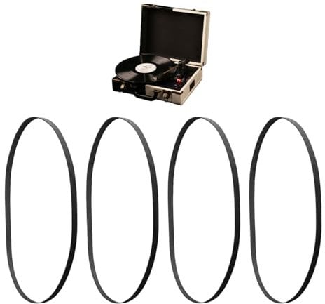 3 Pieces Record Player Belt, Record Player Rubber Belt, Phonograph Accessories, Phonograph Turntable Belt Replacement.