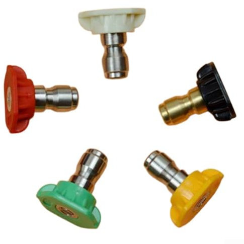 Upgrade your Washer with Quick Disconnect High Pressure Nozzle Kit, Stainless Steel, 5 Nozzles