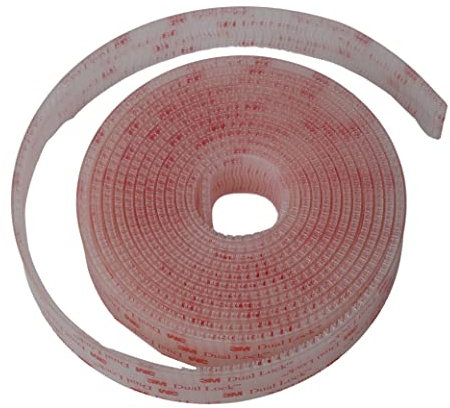 SOLNIT Dual Lock-Klebeband, dünn, extra starke Klebepads, Hochleistungsband, wasserdicht, entfernbar, wiederverschließbare Befestigungselemente, Montageband aus 3 M SJ3560 (25,4mm x 2 meter)