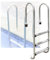 Scala per piscina interrata a 3 gradini in acciaio inox, per piscine interne/esterne, resistente, per parchi acquatici, design durevole e pre-sepolto (1 mm)
