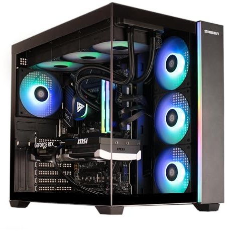 STORMCRAFT SKYHAWK PRO Gaming PC - AMD Ryzen 7 7800X3D 5.0GHz | RTX 5060 Ti 16GB GDDR7 | 32GB DDR5 RGB 6000MHz| 1TB NVMe Gen4 SSD | AMD B650 Motherboard | 360mm AIO | 850W Golden PSU | Ganja AR