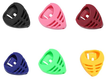 YPREWY Compacts Triangles Gitarrenplektrenkoffer, langlebig, ABS-Halterung für einfachen Zugriff, Zubehörbox, a