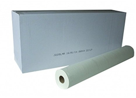 Draps d'examen grandes laizes 2x18g/m² - Carton de 6 rouleaux - 2 plis - 150 formats 70x38cm - J239LMR- Certifié France Medical Industrie