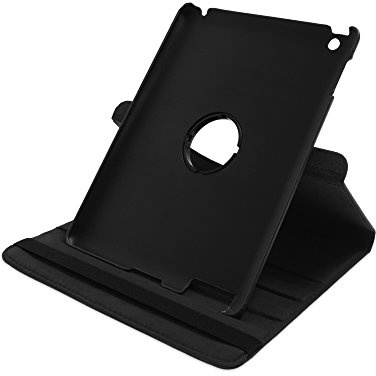 Drehbare Hülle für das 9.7 iPad 2012 (4. Generation) in SCHWARZ [passend für Modell A1458, A1459, A1460]