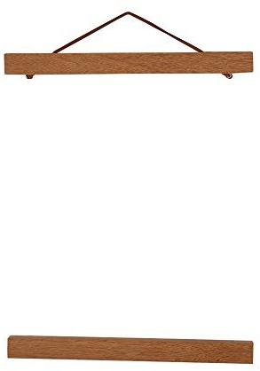 Jadeshay Porte Affiche - Cadre Magnétique de Photo Image Affiche Poster Rail pour Photos Poster Hanging Rail de Fixation magnétique en Teck 21cm, 30cm, 40cm, 50cm (Size : 30cm)