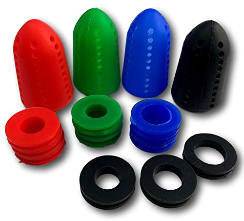 EKNA Shisha Diffusor Aufsatz Silikon 4er-Set - Diffusoraufsatz für Shishas - Shisha Schalldämpfer - Hookah Zubehör