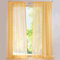 SIMPVALE 2er Set Vorhang durchsichtig Einfarbig Voile-Vorhänge mit Schienenhaken für Gardinen Schlafzimmer Wohnzimmer Balkon, Gelb, 140X225 cm