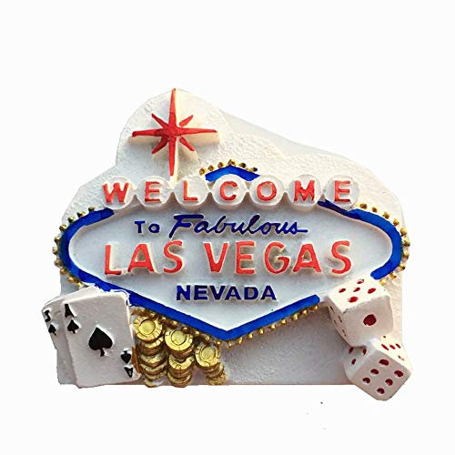 Weekino Las Vegas USA Amerika Kühlschrankmagnet 3D Polyresin Touristische Stadtreise City Souvenir Collection Geschenk Starker Kühlschrank Aufkleber