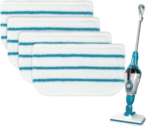 Utiz Paquete de 4 Almohadillas limpiadoras de Microfibra Tipo FSM Lavables para mopas de Vapor Black & Decker FSM13E1