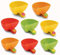 Gnimup Dip Clip Schüssel Teller Halter, 8 Stück Dip Clips sortiert Teller Greifer Clip On Dip Halter Tomatensauce Salz Essig Zucker Geschmack Gewürze Dip Container Schüssel