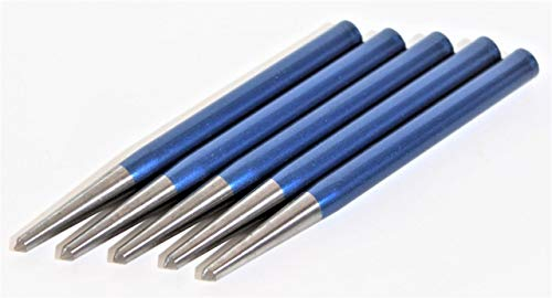 5 x RENNSTEIG Körner 120x12mm Meißel rund glatt WS körnen Metall Made in Germany