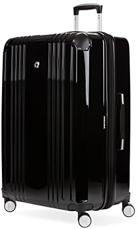 SwissGear 7786 Hardside Erweiterbares Gepäck mit Spinnrollen, Schwarz, Checked-Large 27-Inch, 7786 Hardside Erweiterbares Gepäck mit Spinnrollen