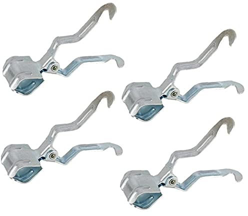 Bemvp 4pcs Outdoors Metal Iron Clamp Durable Tent Hook Lantern Hanger Clip Tent Poles Clip Holder for Camping Climbing