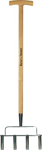 Kent & Stowe Stainless Steel Hollow Tine Aerator 4 Prong FSC-100percent