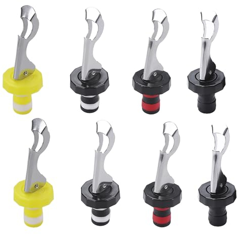 8 Stück Flaschenverschlüsse Mit Hebeln, Universalflaschenverschlüsse Für Bierflaschen, Weinstopfen Mit Hebeln, Silikonhebel Weinstopfen Für Bierflaschen, Wein, Champagner