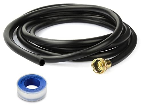 12FT Dehumidifier Drain Hose with 3/4 Inch FHT Connector, 18FFDHMH01 Dehumidifier Hose Compatible with Most Dehumidifier Brands, Corrosion-Resistant Brass Fittings for a Secure, Leak-Proof Connection