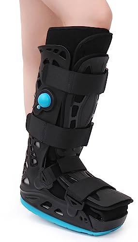 Tairibousy Tall Walker Fracture Boot Inflatable Walking Boot Air Cam Walker Brace Orthopaedic Boot for Sprained Ankle, Foot Pain Recovery, Calf fracture, Broken Foot, Achilles Tendonitis (L)