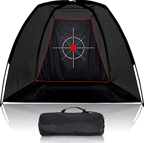 Kapler Reticolo da golf per allenamento esterno e interno - Il vostro simulatore da golf professionale per un allenamento di golf efficace a casa - Dimensioni 240 x 180 x 150 cm - Colore: nero.