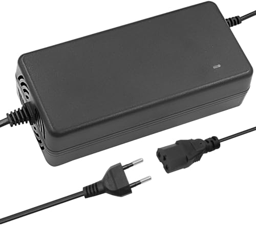 Hauteook 54.6V 2A Li-Ion caricabatteria Dotato di 3P-Plug Compatibile E-Bike E-Scooter Adattatore di Alimentazione 13S 48V