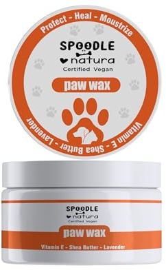 Spoodle Natura Pfoten und Nasenbalsam für Hunde – Leck-sicherer, natürlicher Feuchtigkeitsspender für rissige Pfoten von Hunden und Katzen – Heilt, beugt Trockenheit und Reizungen vor-