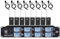 8 Channel UHF Wireless Lavalier Lapel Microphone System for School Stage Theatre