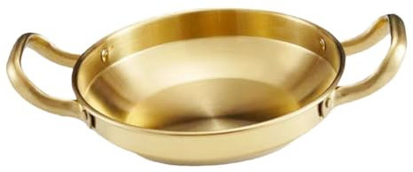 ABOOFAN Stainless Steel Korean Ramen Pot Everyday Pan Handles for Seafood Cooking Household Cooking Pan Double Ear Pot for Home Use