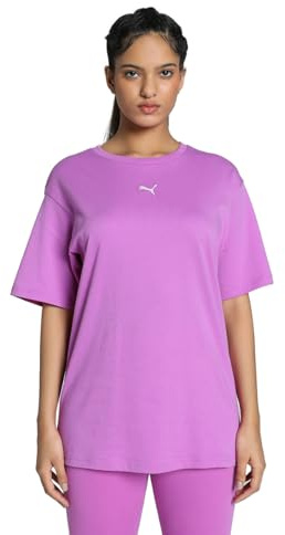 PUMA Unisex ESS Relaxed Tee T-Shirts, Wild Berry,