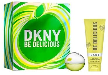 DKNY Be Delicious Damen Geschenkset - Eau de Parfum 30ml, Körperlotion 100ml - Grün-Fruchtiger Duft mit Apfel, Lang Anhaltend, Donna Karan New York