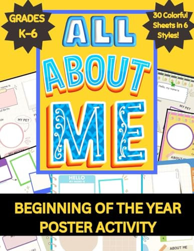 All About Me: Beginning of the Year Poster Activity