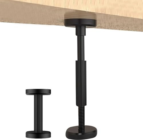 MLqkpwy Juego de 2 barras telescópicas, soporte de montaje con una mano, soporte telescópico, tensor de puerta, 3. de soporte de mano, elevador de paneles en y barras de carga, soporte de