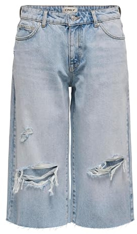 ONLY Female Jeans-Shorts ONLCOBAIN Mittlere Taille Locker geschnitten Shorts