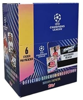 Topps UCL Champions League Sticker 2024/25 / 1x Display je 50x Stickertüten