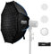 Amaran Octa Dome 90 Softbox Ottagonale con Attacco Bowens, Modificatore di Luce Rapido con Diffusione & Griglia per Ritratti & Interviste in Studio, Portatile con Borsa