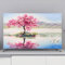 Hixingo Cubierta Antipolvo para TV Universal Funda para Televisor Elástico Protector para Smart TV Cubierta de Televisión Pantalla de Funda para 32 a 80 Pulgadas (65,Paisaje 6)