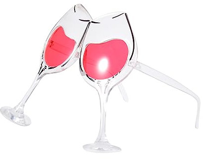 Alipis Witzige Sonnenbrille Im Weinglas Design Ideal Für Partys Clubs Und Lustige Anlässe Spaßige Accessoires Für Erwachsene Und
