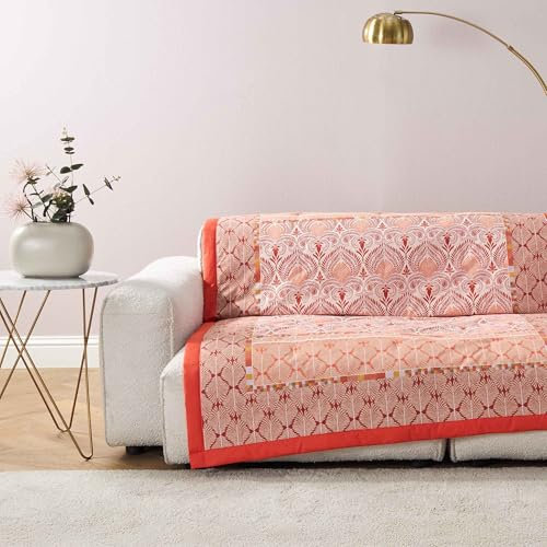 Bassetti Nairobi Plaid aus 100% Baumwolle in der Farbe Rot R1, Maße: 135X190 cm - 9332216