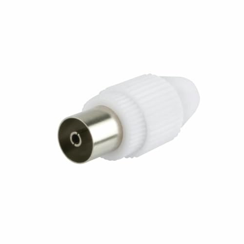 VoltShine Clavija - conectores de antena rectos macho, ideal para televisores, fácil instalación, materiales duraderos, excelente conductividad