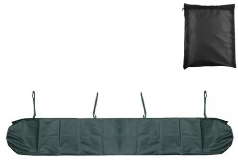 Cubierta impermeable para toldo, 400 cm, compatible con toldos móviles, medio cofre, toldos independientes, protección al aire libre (verde, 4)