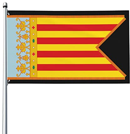 Bandera De Jardín La Tierra De Valencia (Cola De) Exterior Bandera Resistente Uv Banderas De Césped Lavable Banderas De Patio Para Patios Casas Desfile 90X150 CM